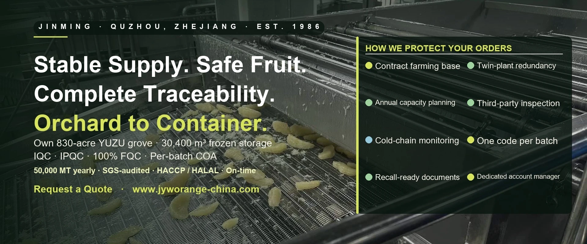 50,000 MT Annual Capacity. Five Production Lines.